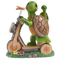 Solar lamp resin turtle cycling courtyard small night light decoration