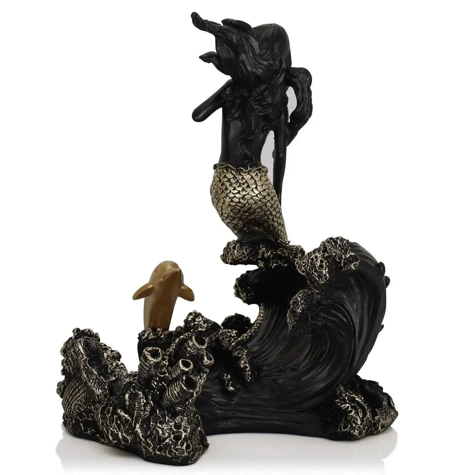 Mermaid resin decorative red wine rack ornaments