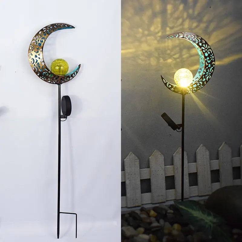 Outdoor Solar Lawn Lamp Moon Flame eprolo