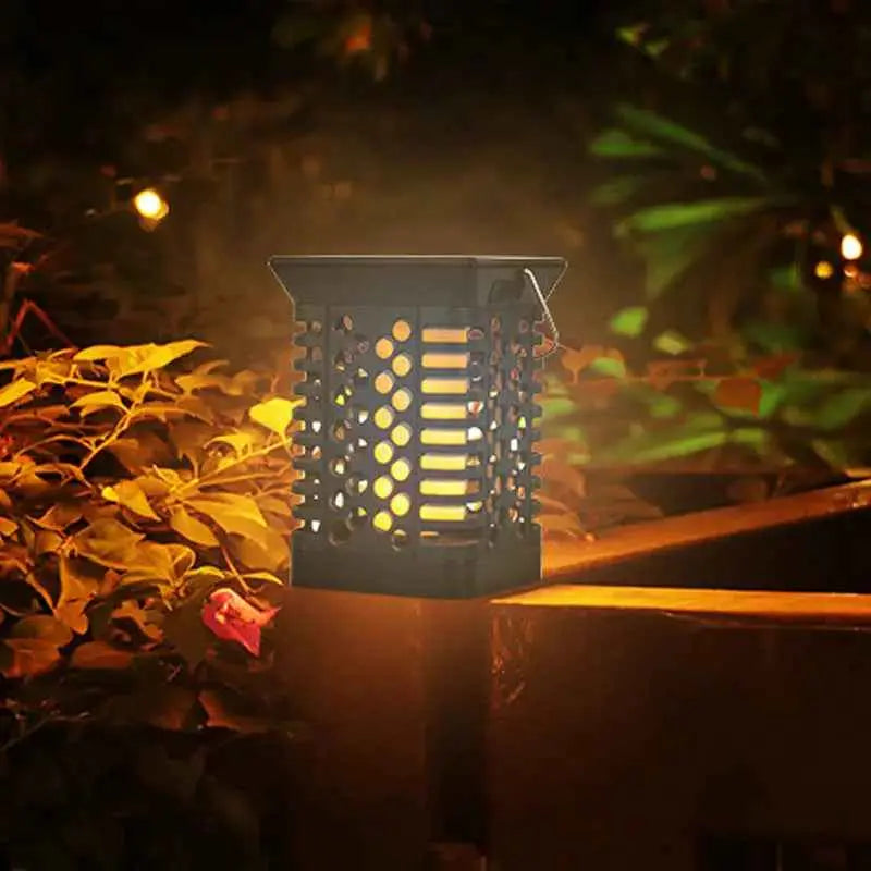 New Solar Flame Lamp Lawn Garden Lamp Abs Shell Anti-Aging Home Landscape Plug-In Light