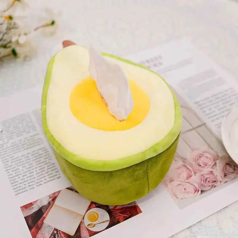 New Watermelon Pineapple Avocado Plush Fruit Tissue Box Car