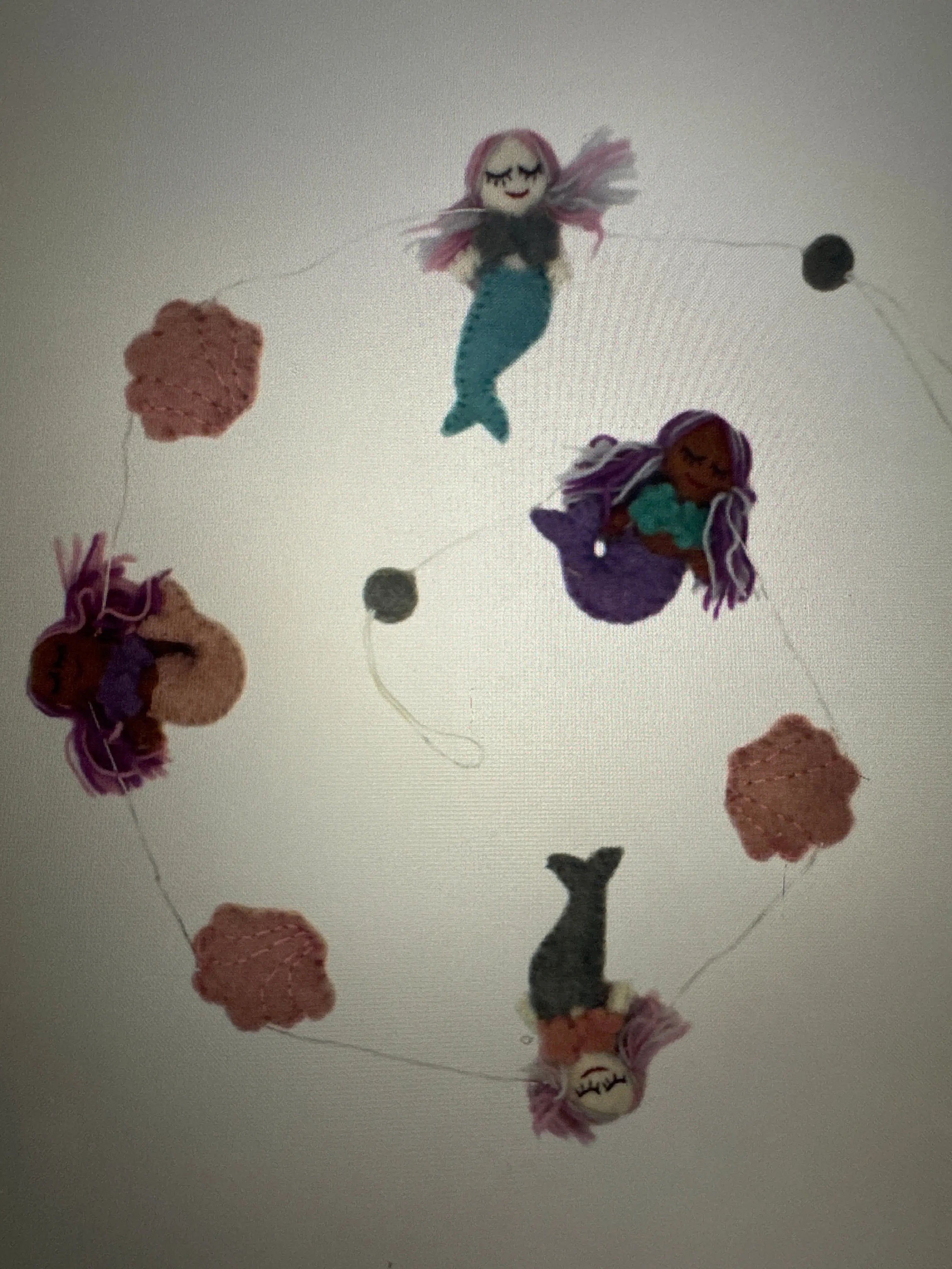 Mermaid Felt Garland - Global Groove Global Groove