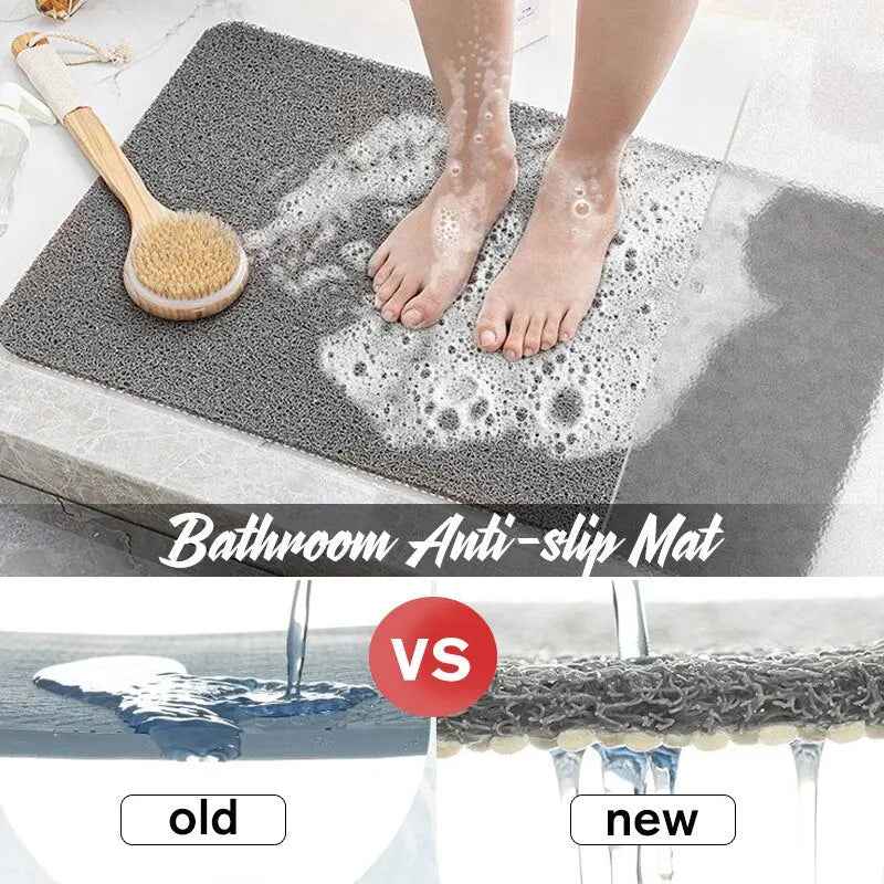 Mircrofiber Non-slip Bath Mats With Anti Moldy Sucker Bathroom Carpets Rugs Soft Toilet Floor Rugs Waterproof Shower Bath Mat