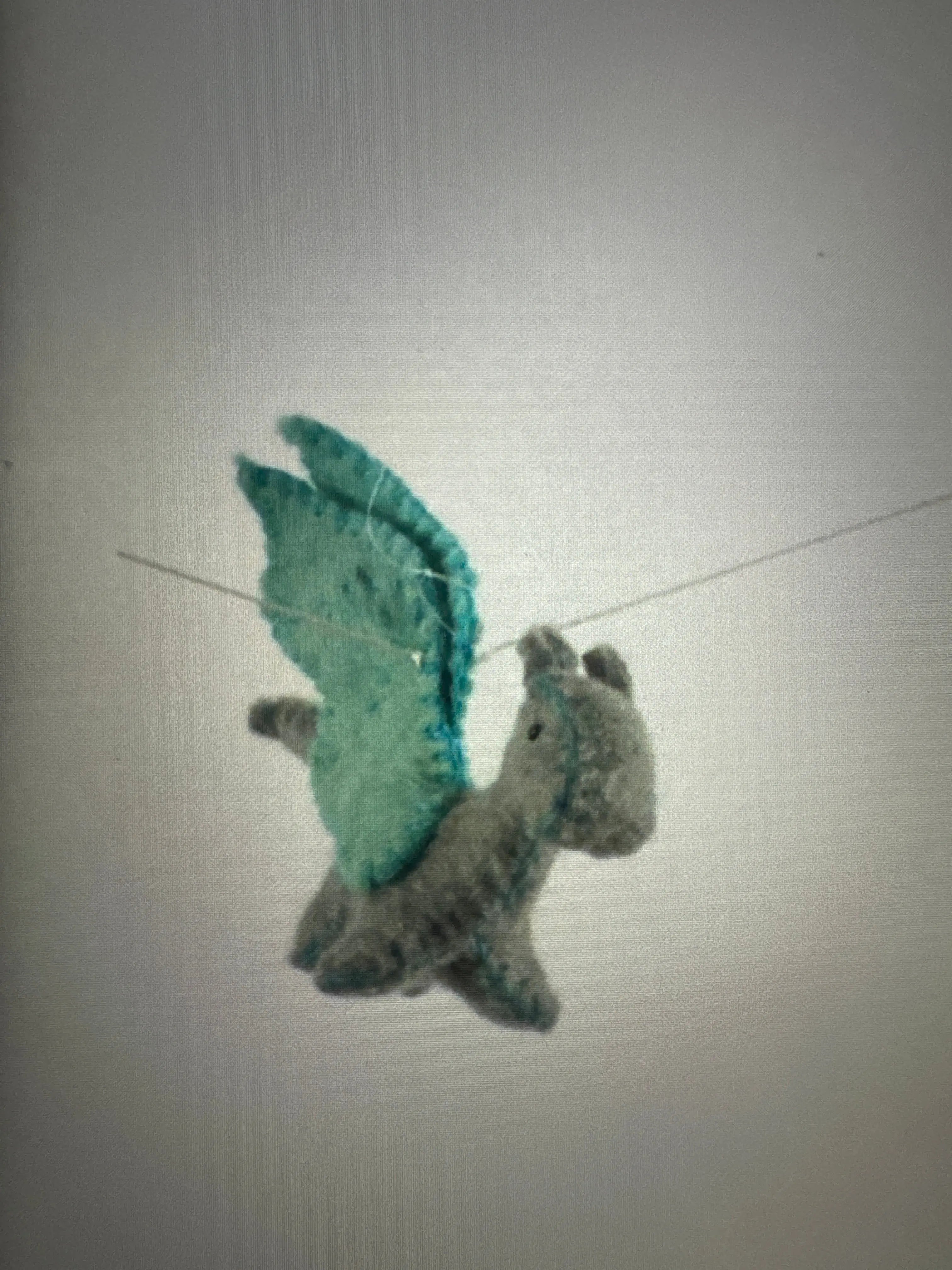 Felt Dragon Garland - Blue Colors - Global Groove Global Groove