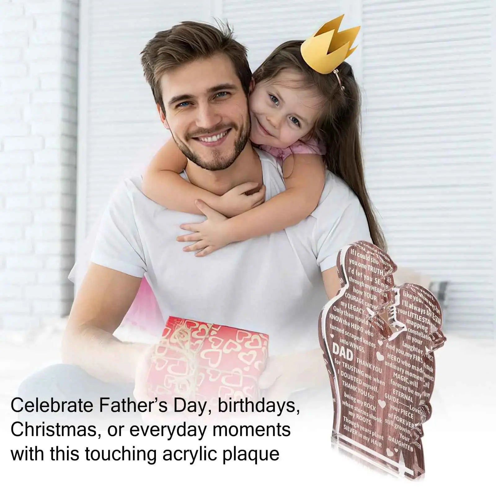 Daughter To Dad,Heartfelt Acrylic Plaque - Father's Day,Birthday Gift,Is Banned,652-10511-P