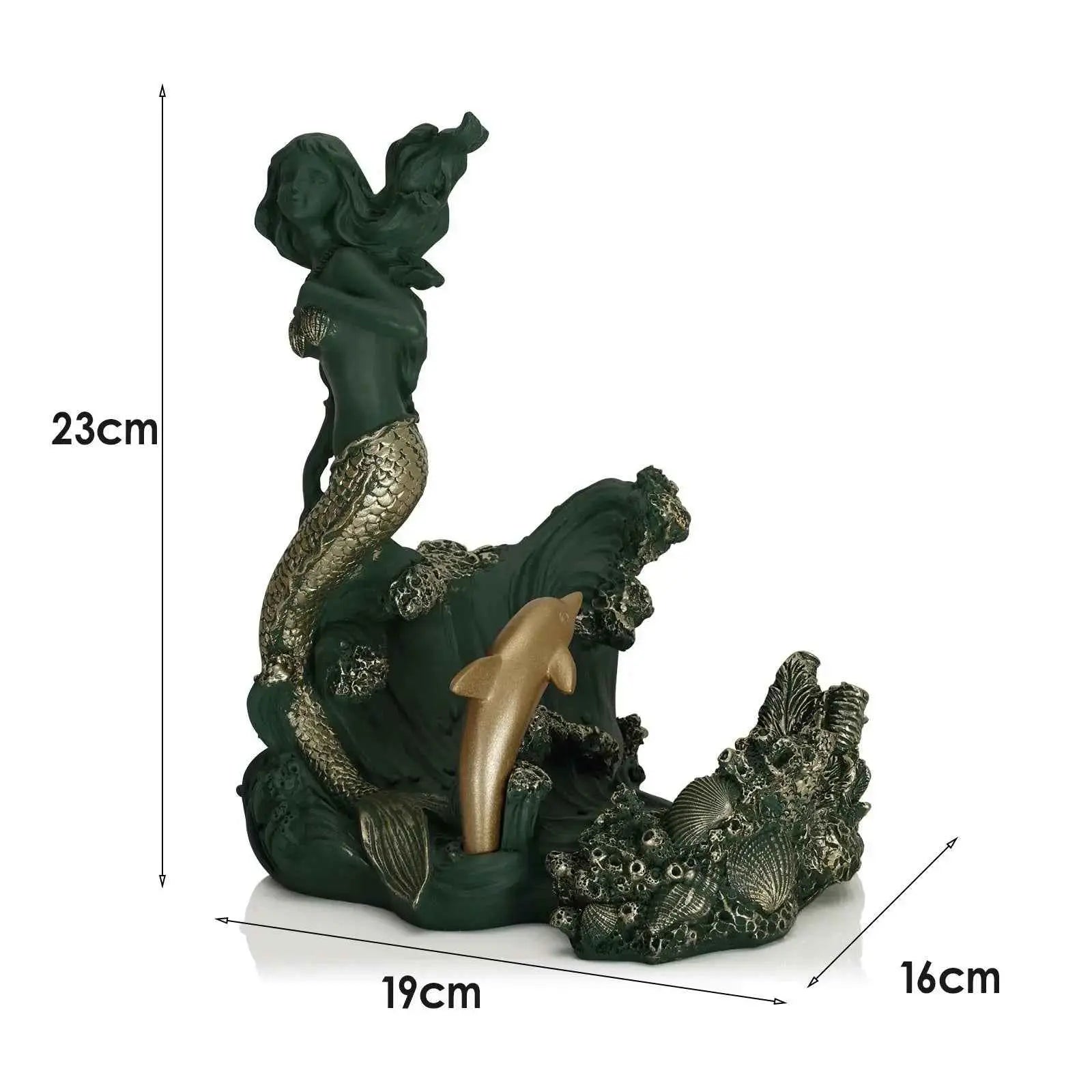 Mermaid resin decorative red wine rack ornaments