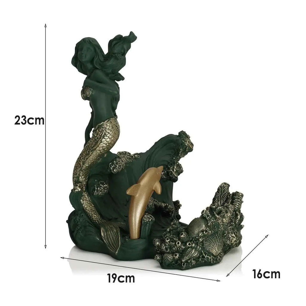 Mermaid resin decorative red wine rack ornaments