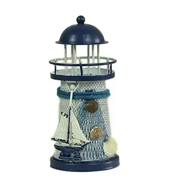 Lighthouse Candle Holder Mediterranean-style Home Decor