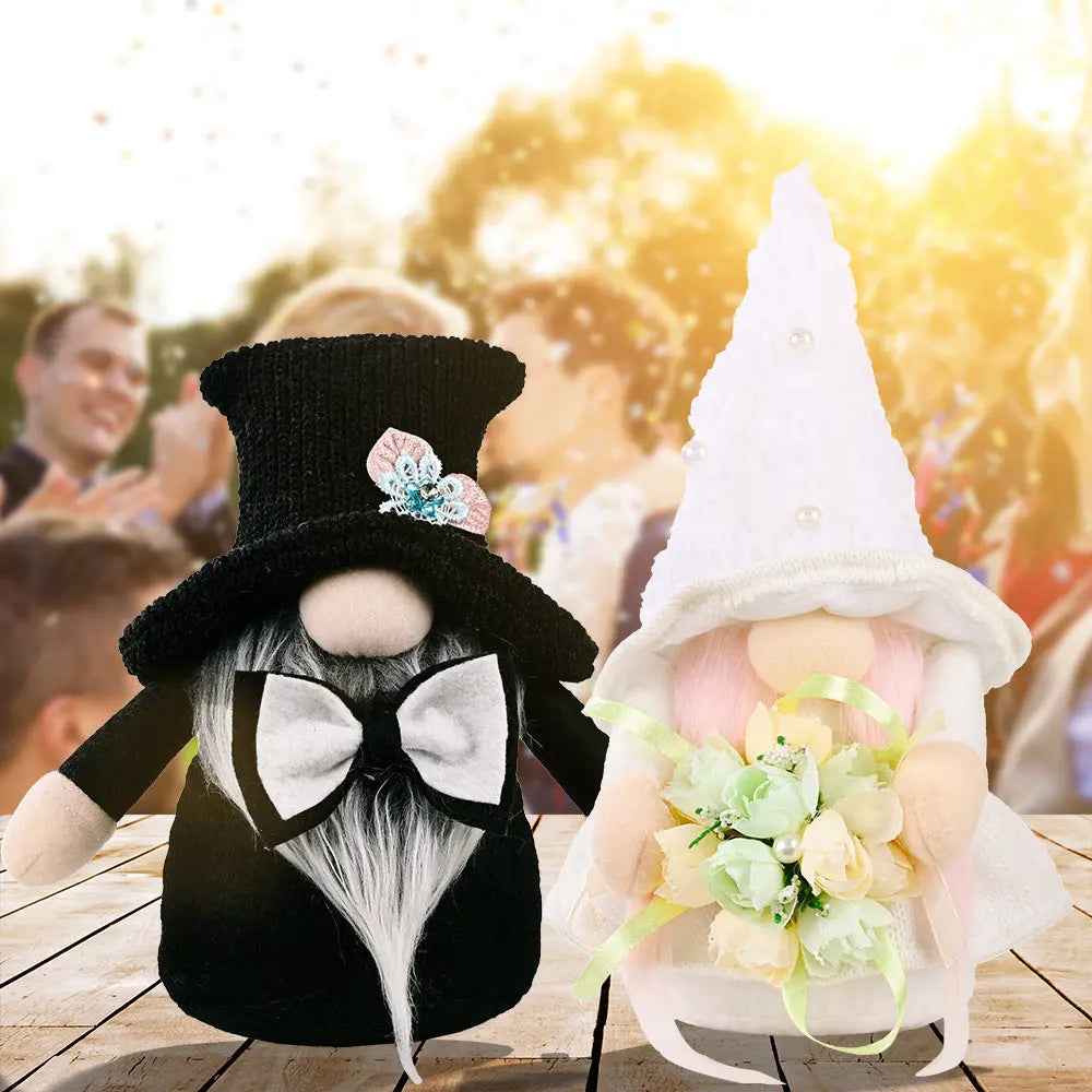 New wedding Rudolph and  Doll holding flower decor