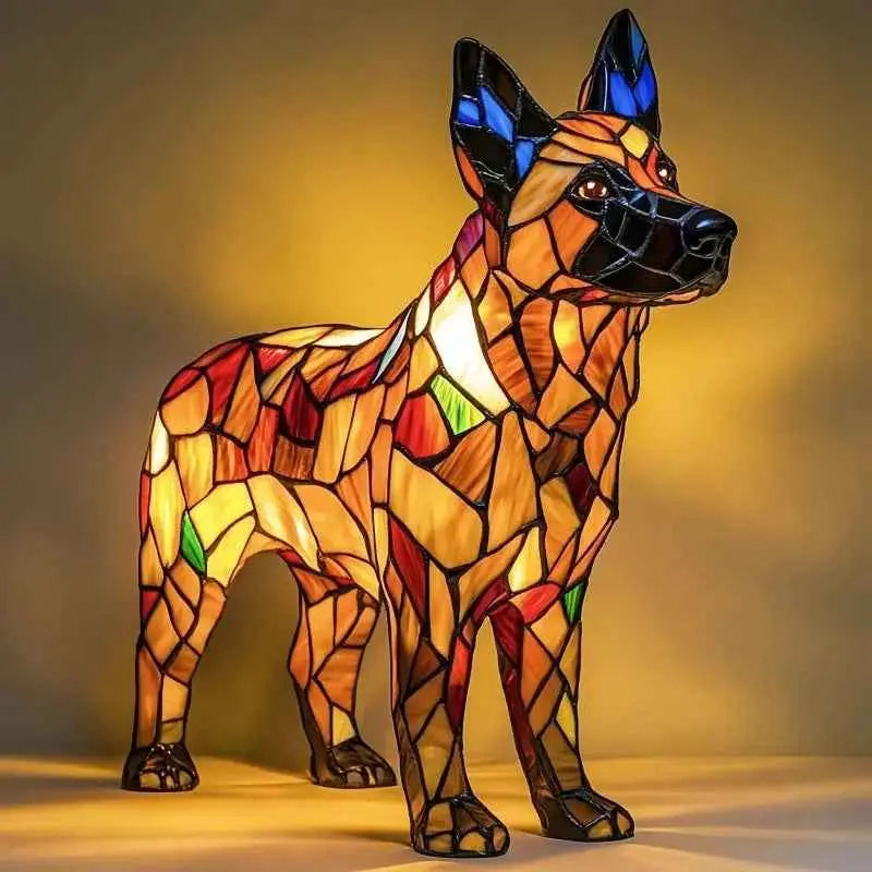 Animal resin LED night light lamp