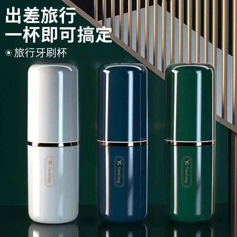 Portable travel toiletry cup, brush box, mouthwash cup and cream three-in-one