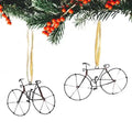 Recycled Wire Bicycle Ornament, Set of 2 Creative Alternatives