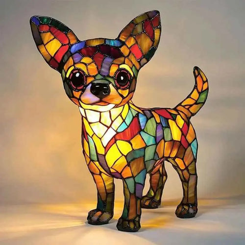 Animal resin LED night light lamp