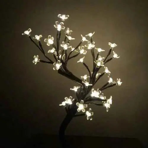 LED Cherry Blossom Crystal Bonsai Stars  Tree Light Branches Home Decor