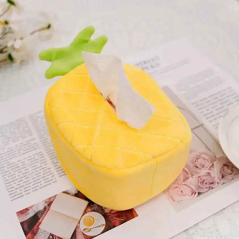 New Watermelon Pineapple Avocado Plush Fruit Tissue Box Car