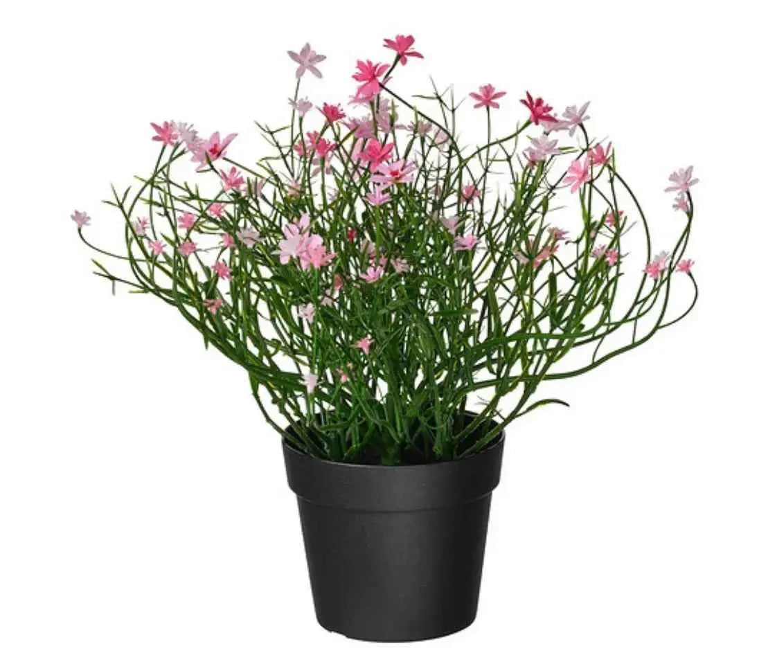 Artificial Potted Plant Indoor/Outdoor/Baby's Wreath Pink