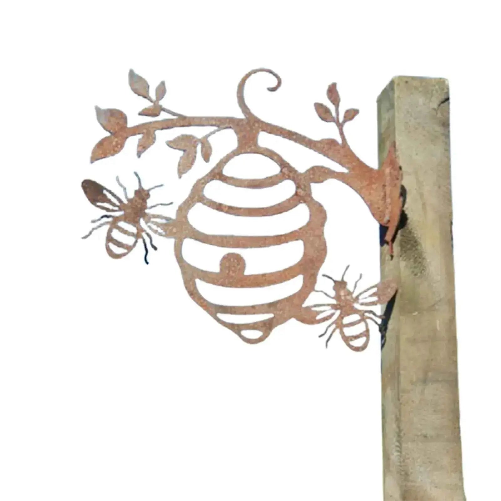 Metal Bee Hive Garden Decor / Metal Beehive Garden