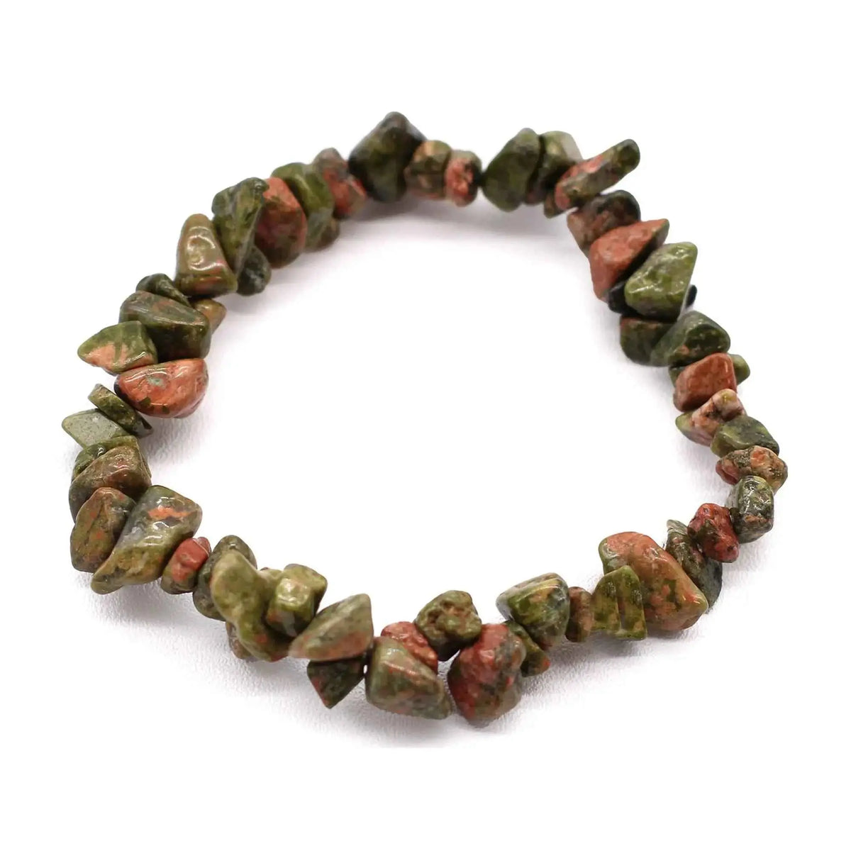 Gemstone Fragment Bracelet-Green Jasper