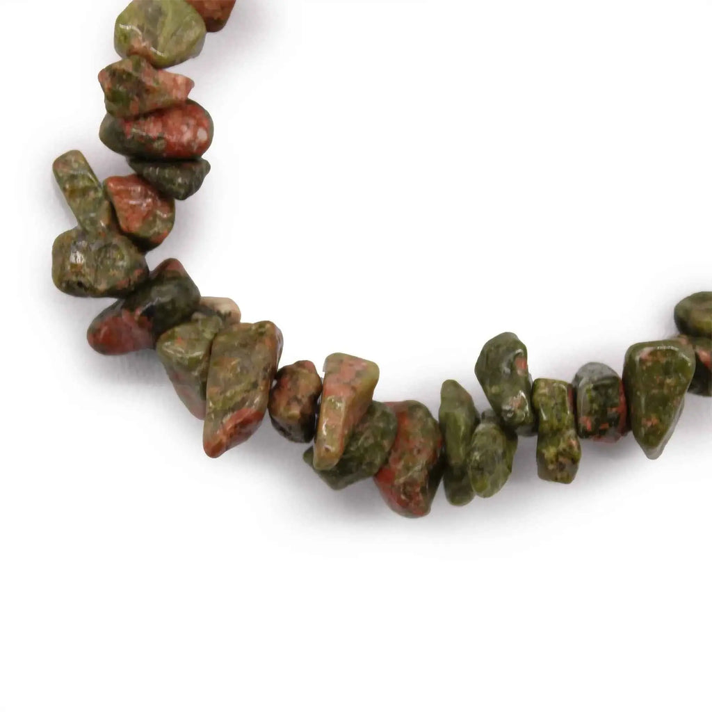Gemstone Fragment Bracelet-Green Jasper