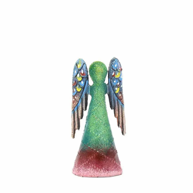 Painted Steel Drum Angel - 4 Inch - Croix des Bouquets (H) Croix des Bouquets