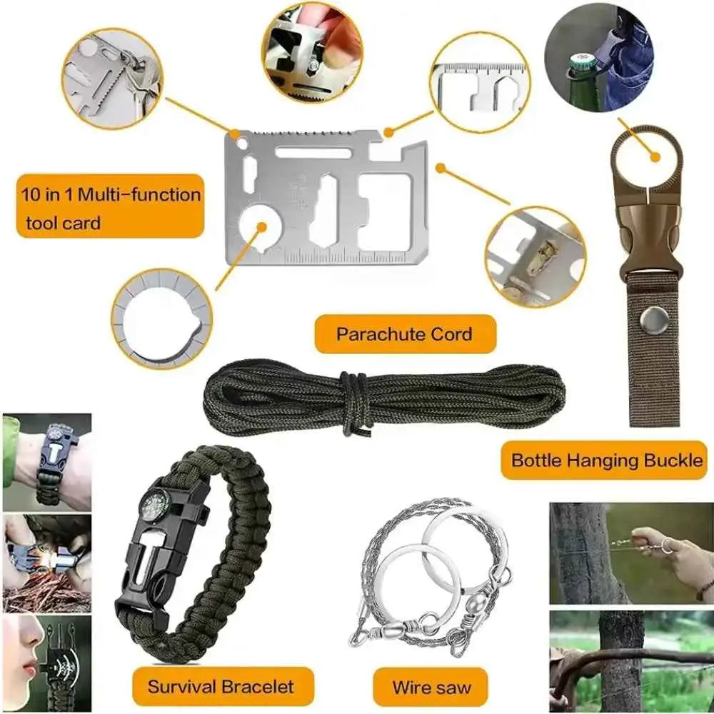 Ultimate Survival Gear and Equipment: 31-Piece Emergency Kit for Every Adventure