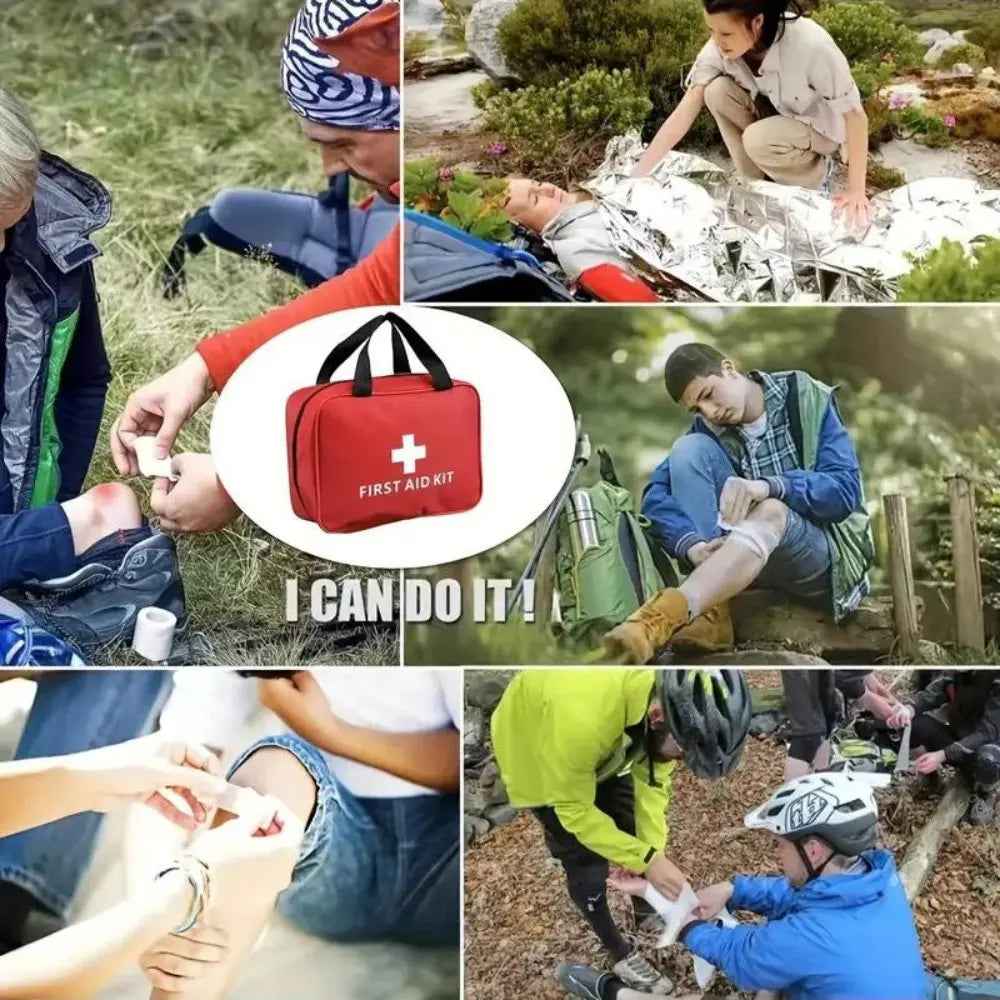173pcs Large First Aid Kit: Your Essential Companion for Outdoor Adventures and Emergencies